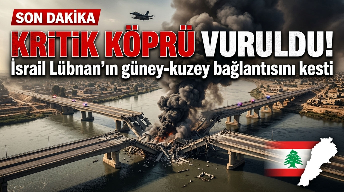 İsrail, Lübnan'ın güneyini kuzeyine bağlayan Kasımiye Köprüsü'nü bombaladı!