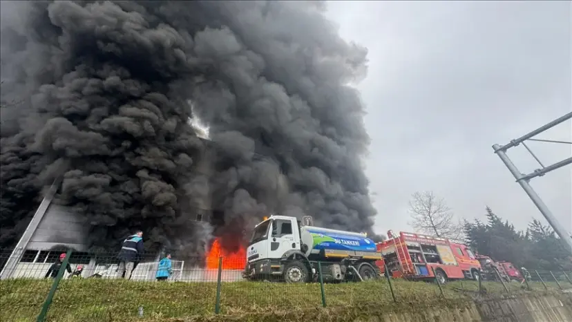 Trabzon Arsin'de Fındık Fabrikasında Korkutan Yangın: Ekiplerin Müdahalesi Sürüyor